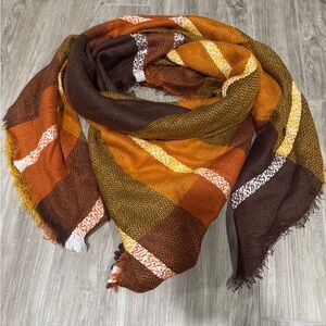 Cozy Autumn Plaid Scarf